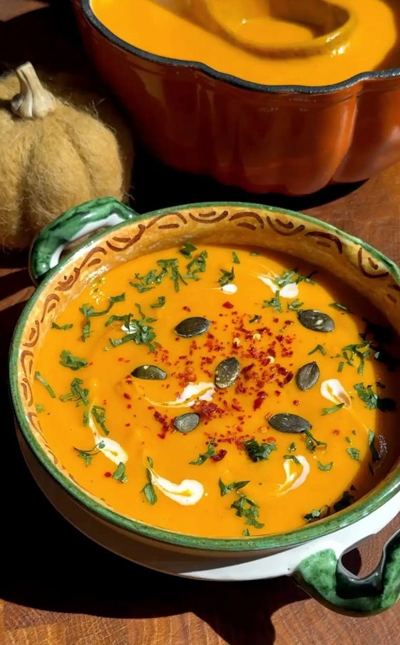 Roasted Squash and Sweet Potato Soup